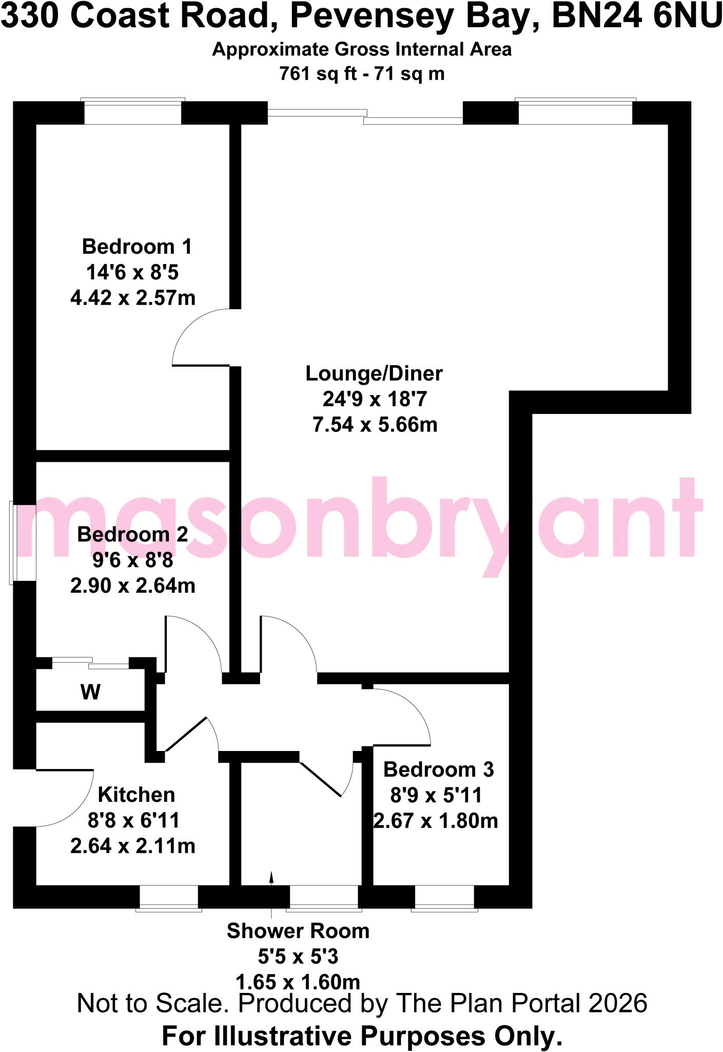 Coast Road, Pevensey Bay, East Sussex floorplan