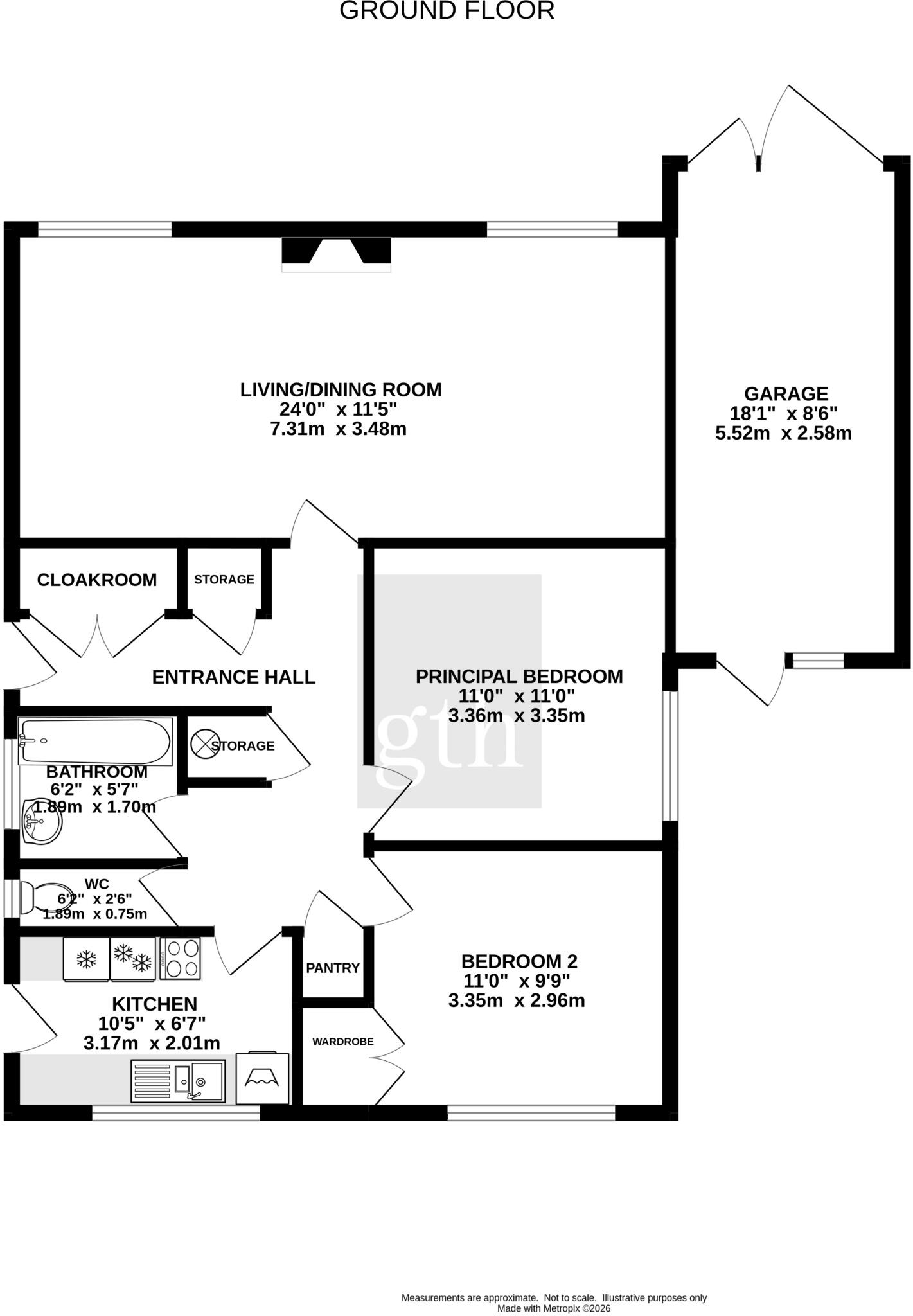 Dunster Close, Minehead, Somerset, TA24 floorplan