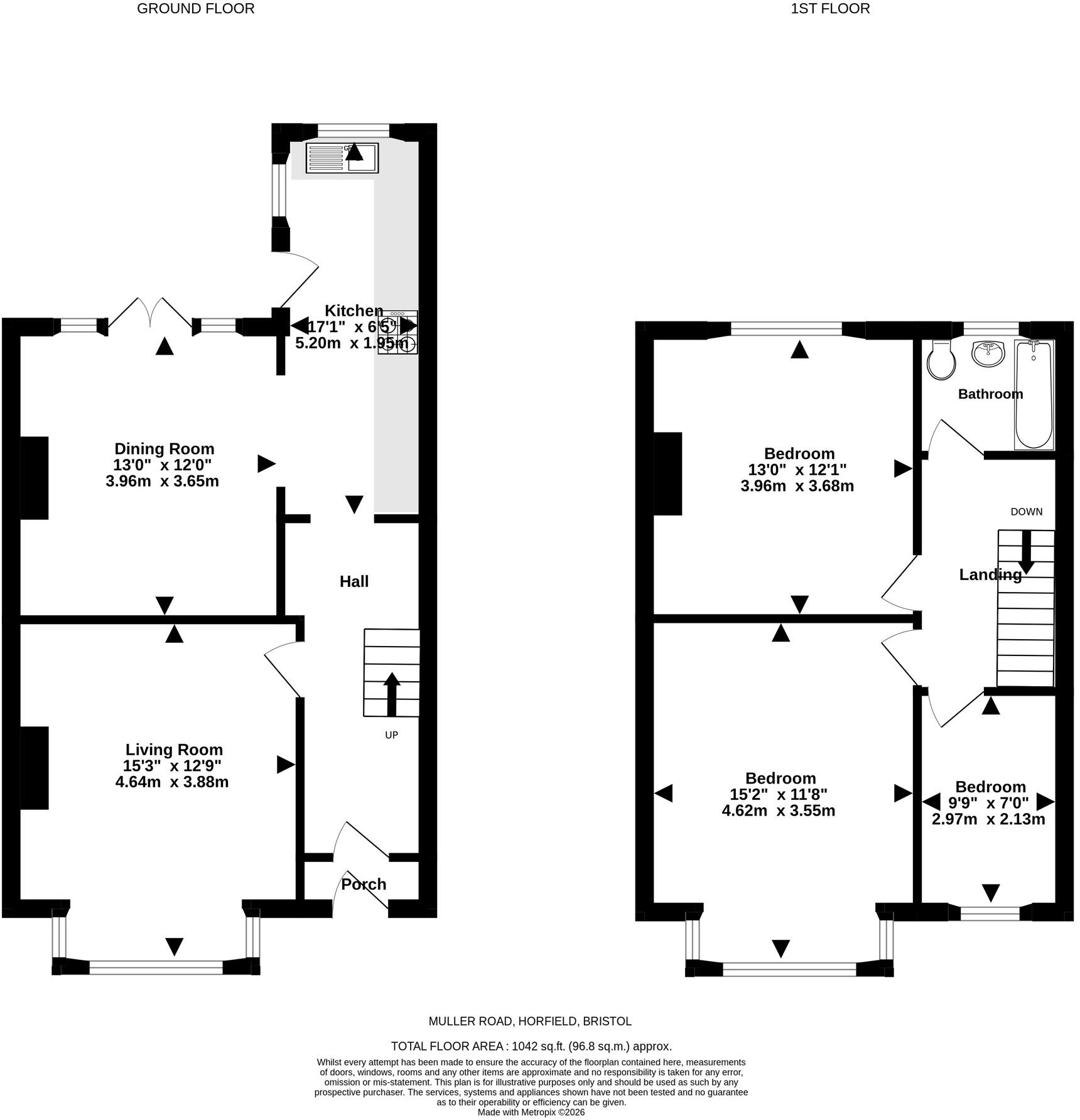 Muller Road, Horfield, Bristol floorplan