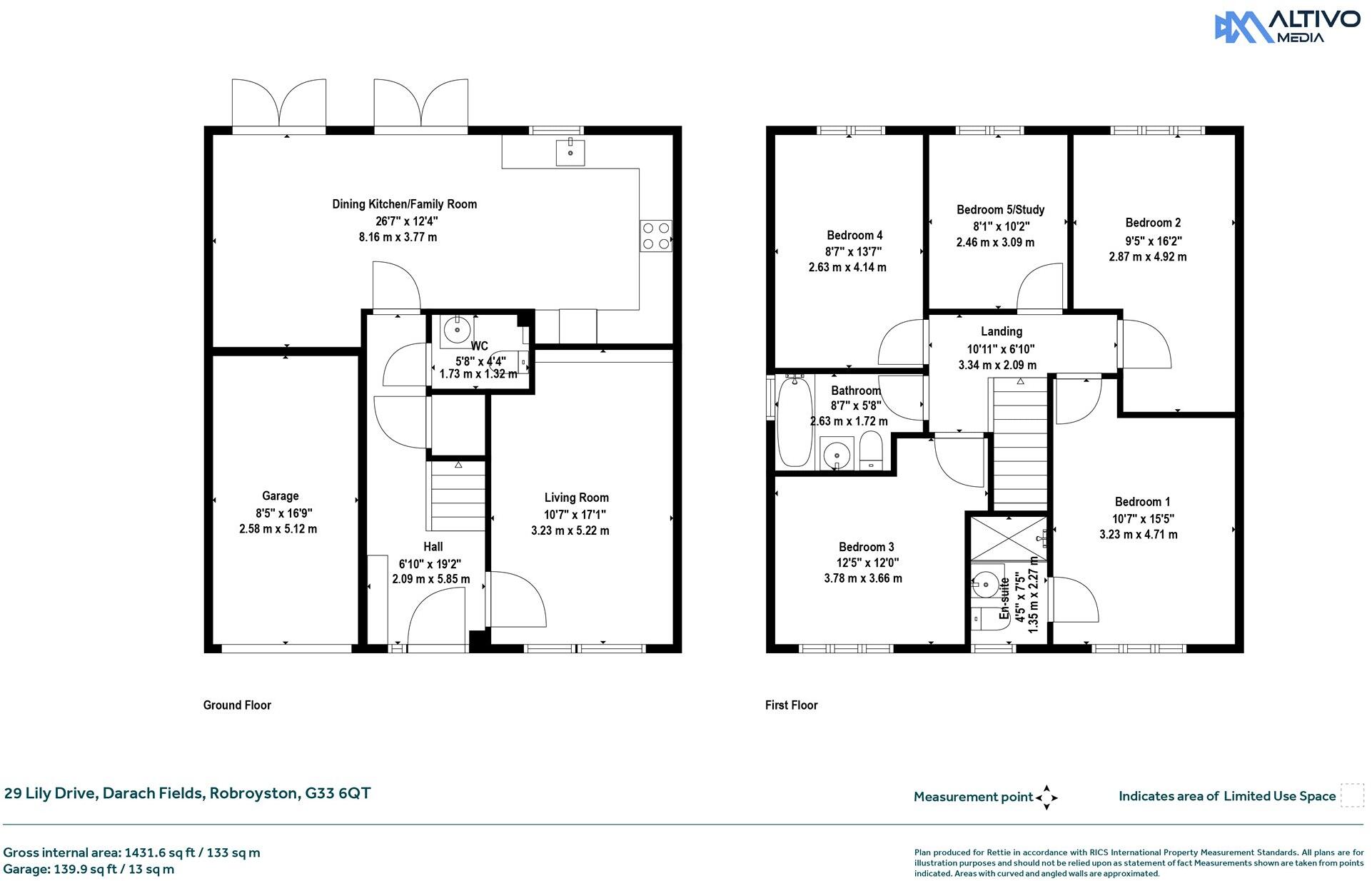 Lily Drive, Darach Fields, Robroyston floorplan