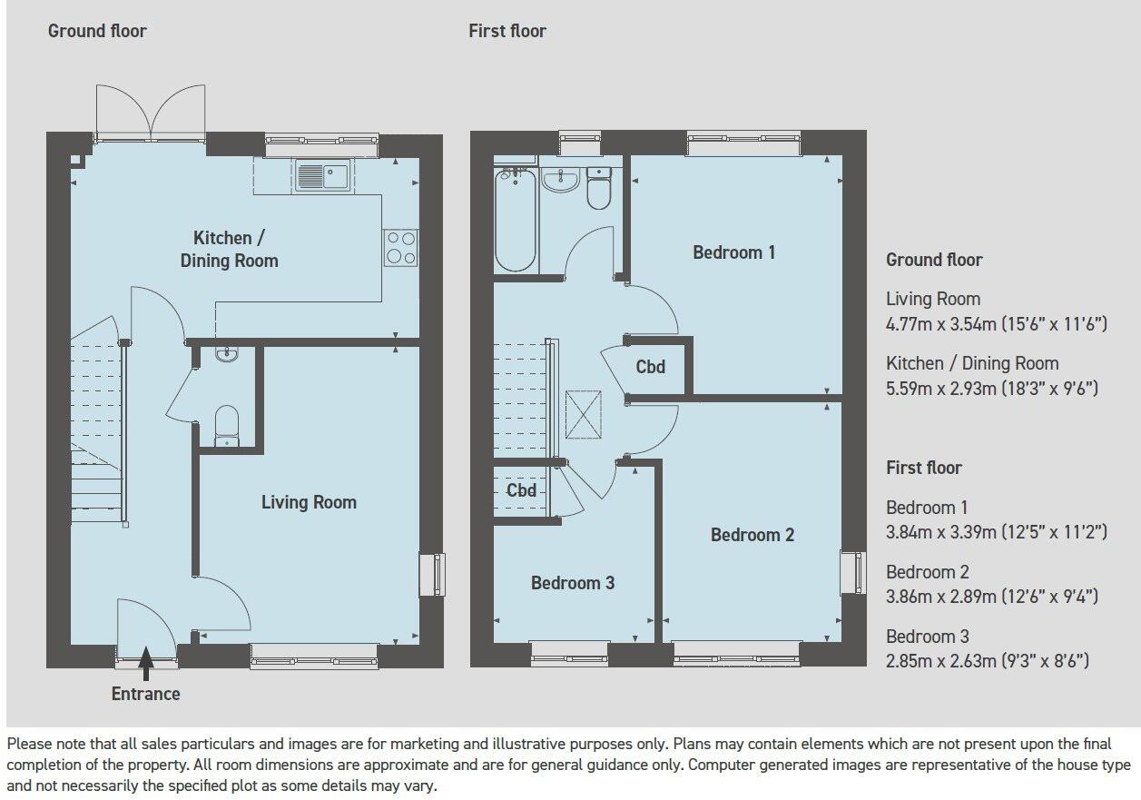 Nash Crescent, Worcester, Worcestershire floorplan