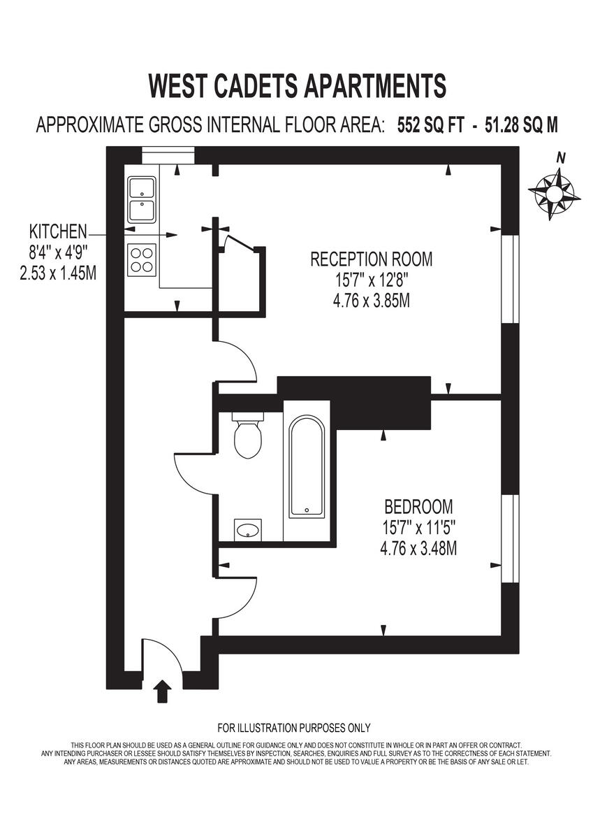 2 WEST CADETS APARTMENTS floorplan