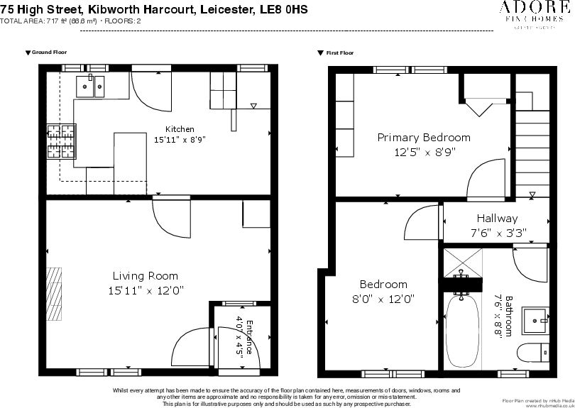 High Street, Kibworth Beauchamp, Leicestershire floorplan