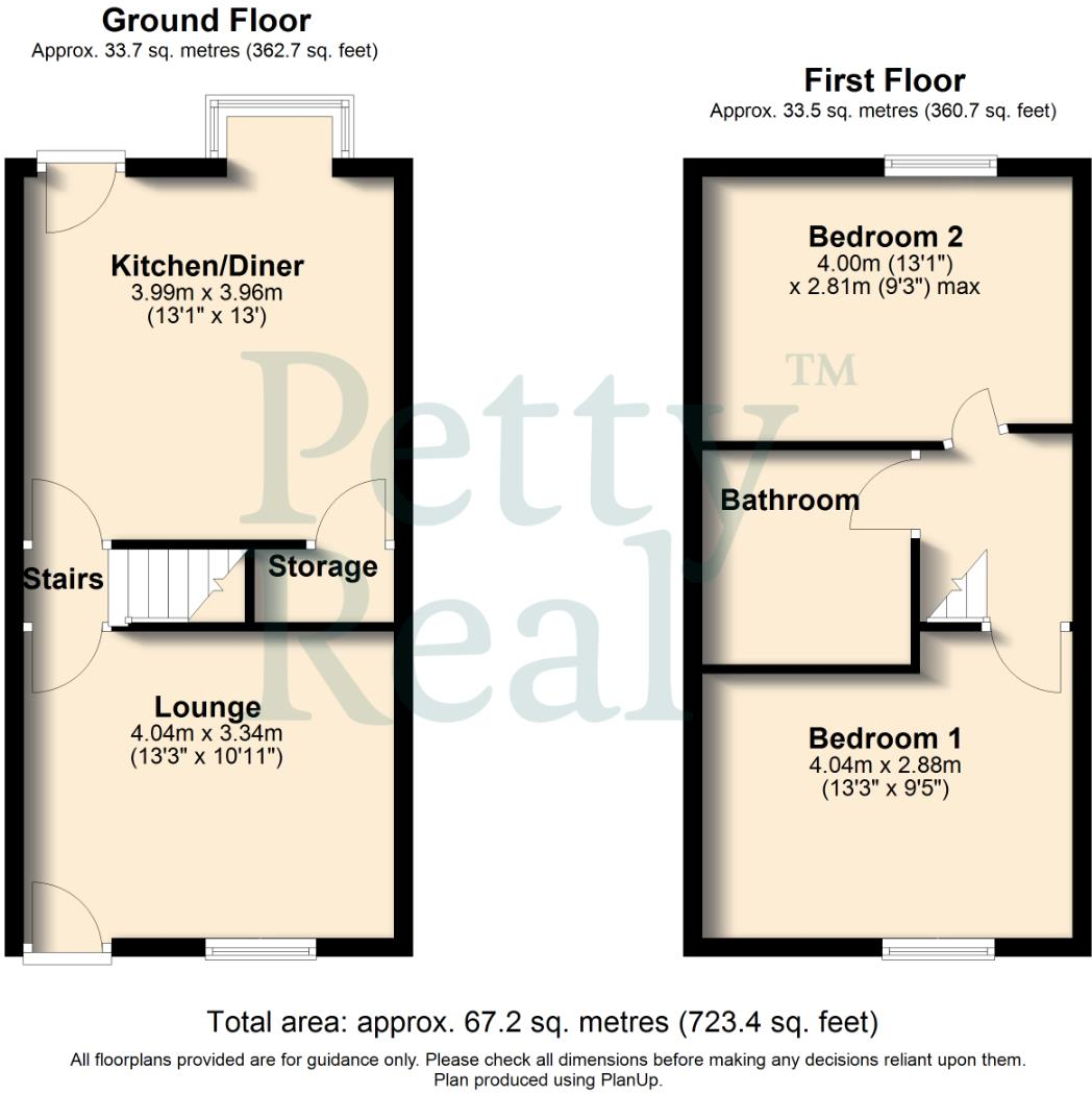 Cleveland Street, Colne floorplan