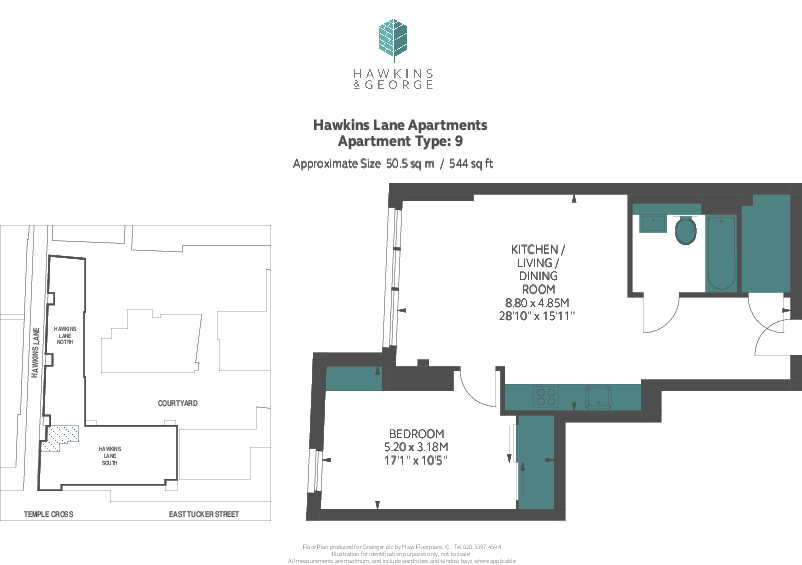 Hawkins & George, Bristol Bristol BS1 floorplan