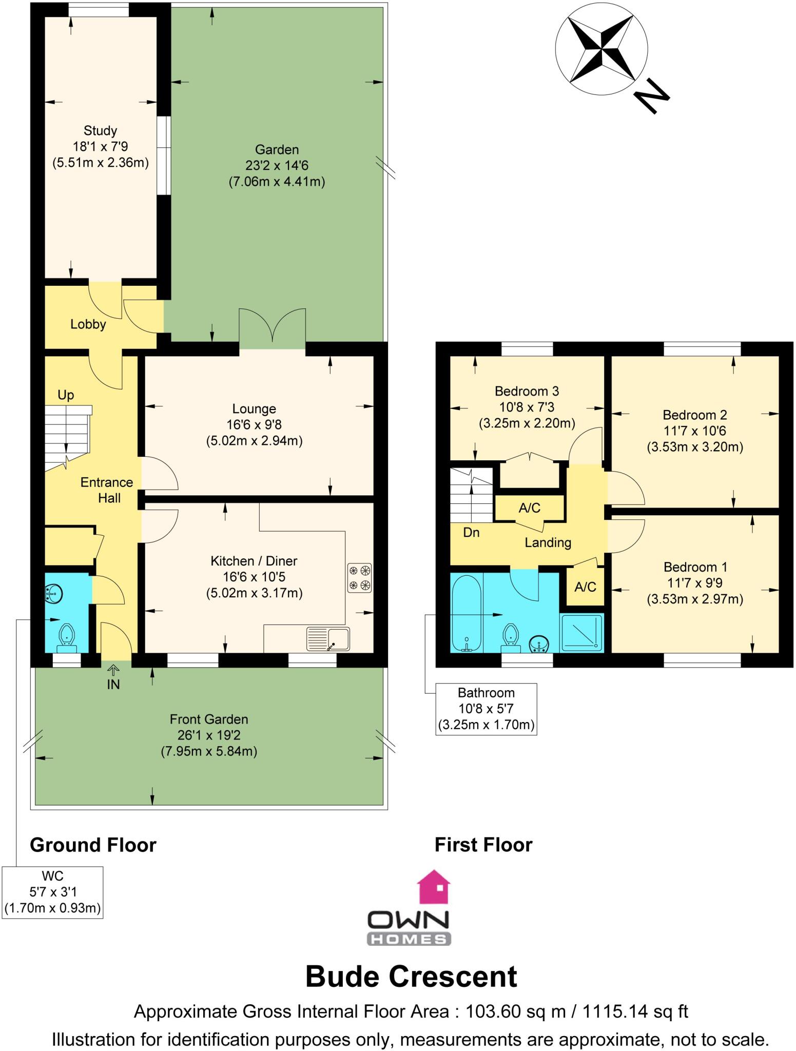 Bude Crescent, Stevenage, Hertfordshire floorplan
