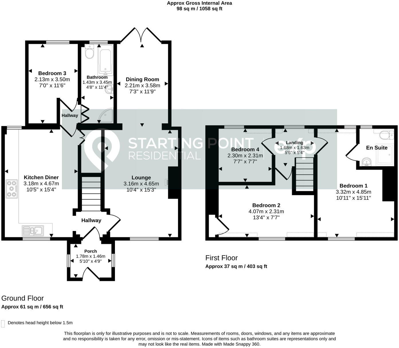 Fitch's Crescent, Maldon floorplan