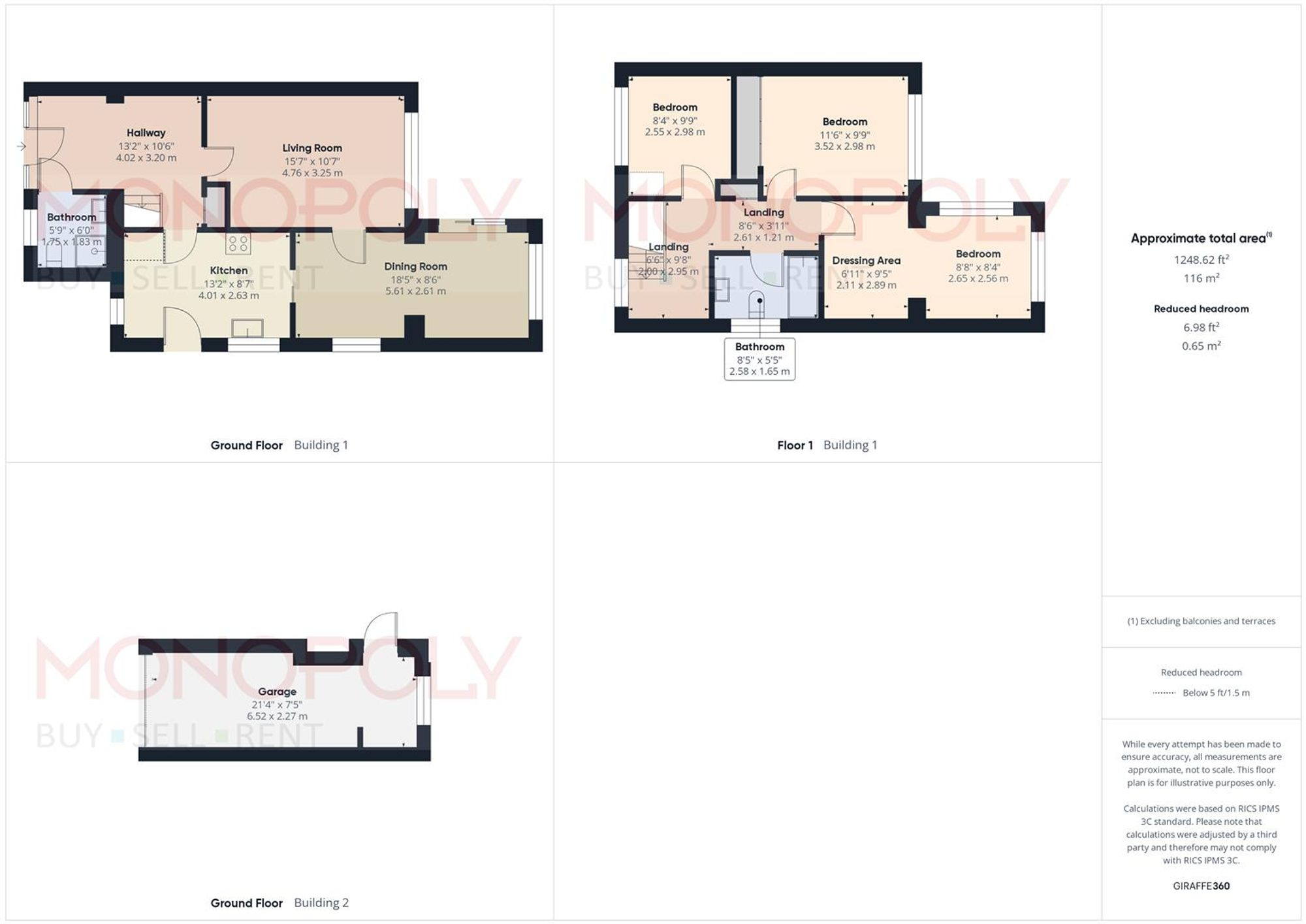 Ffordd Mon, Wrexham, LL11 floorplan
