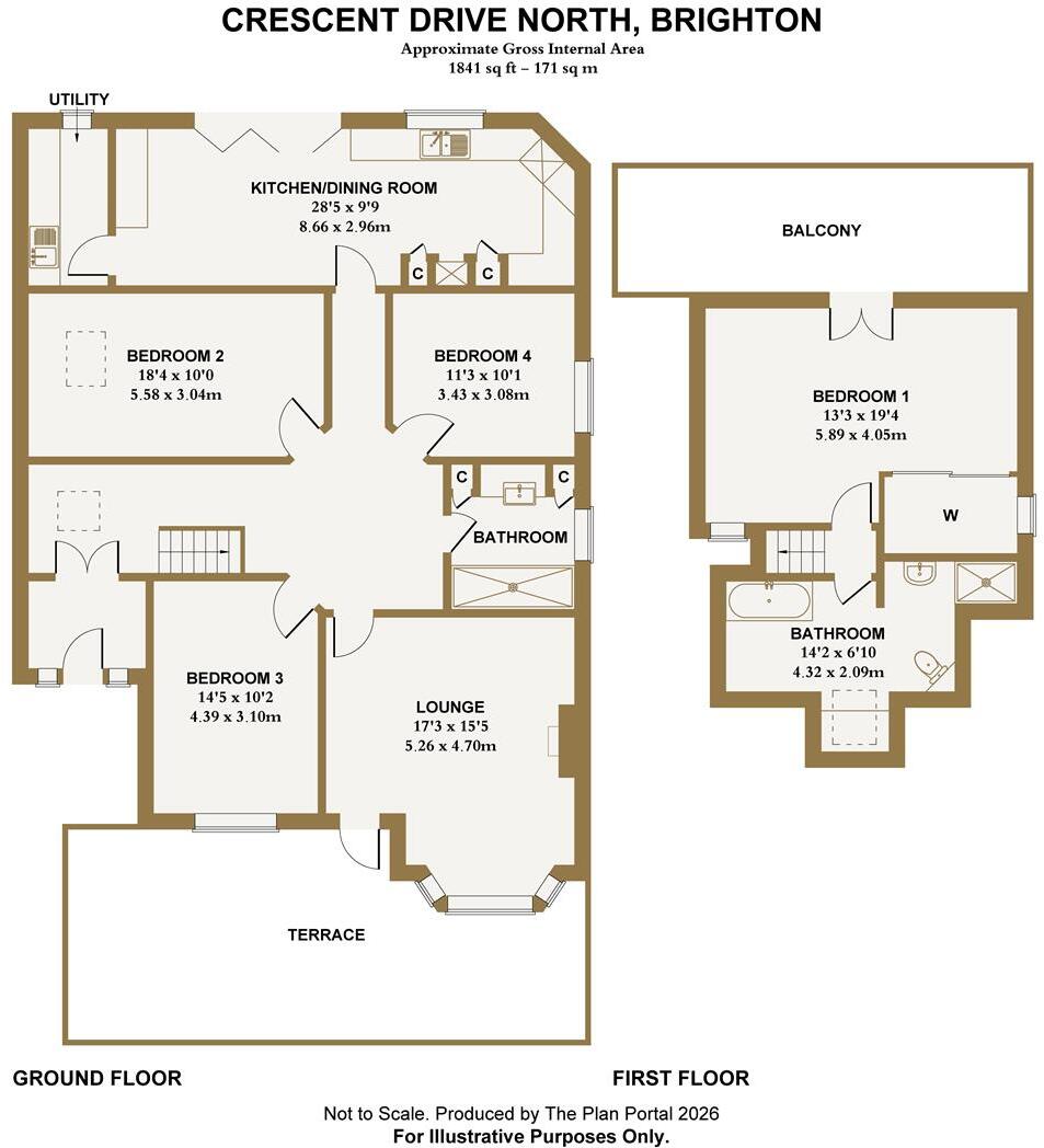Crescent Drive North, Brighton floorplan