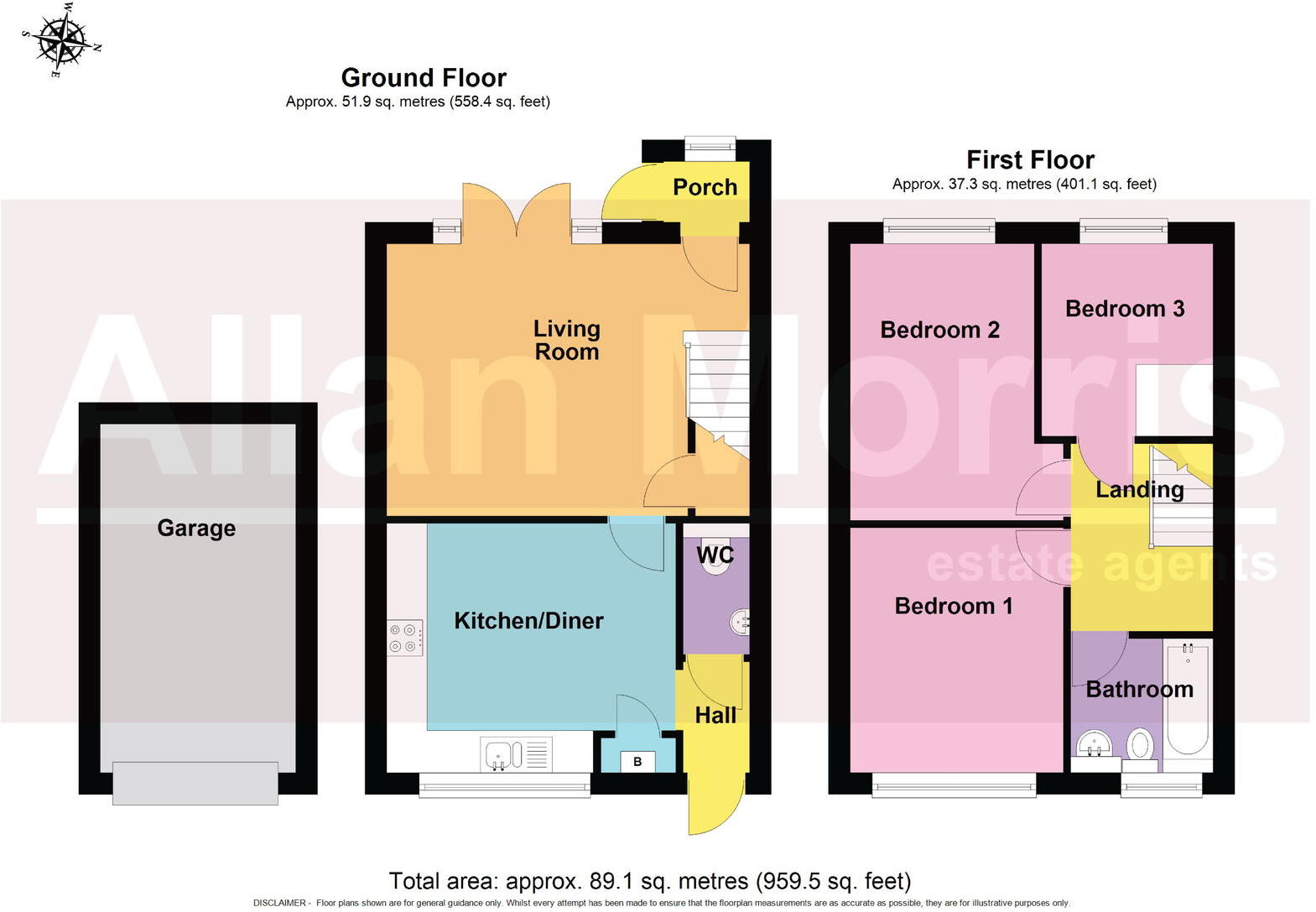 86 Somers Road, Barbourne, Worcester.  WR1 3JJ floorplan