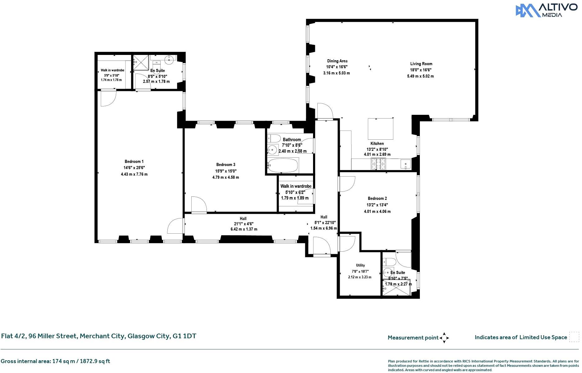 Miller Street, Merchant City, Glasgow City floorplan