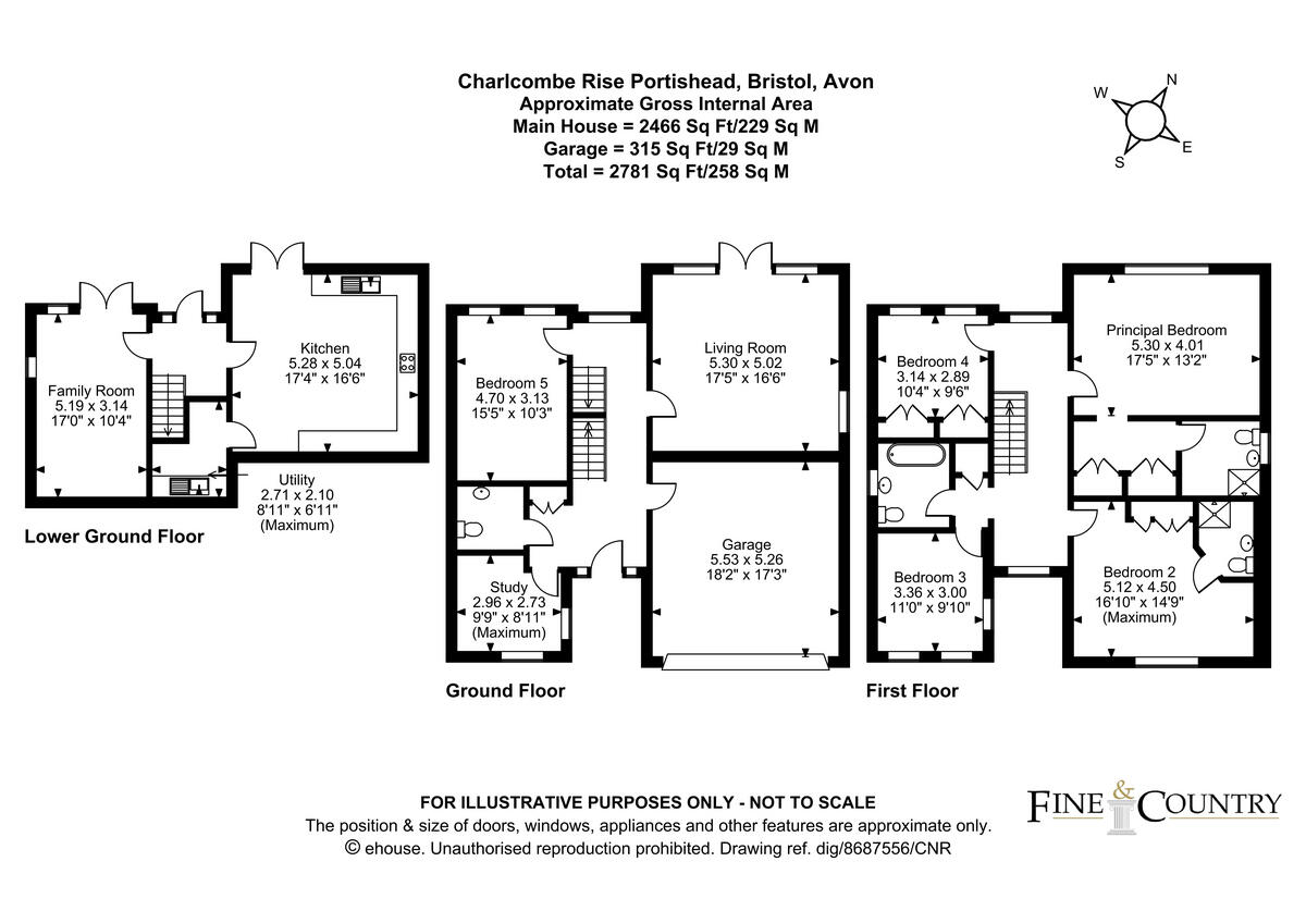 Charlcombe Rise, Portishead, Bristol, BS20 floorplan