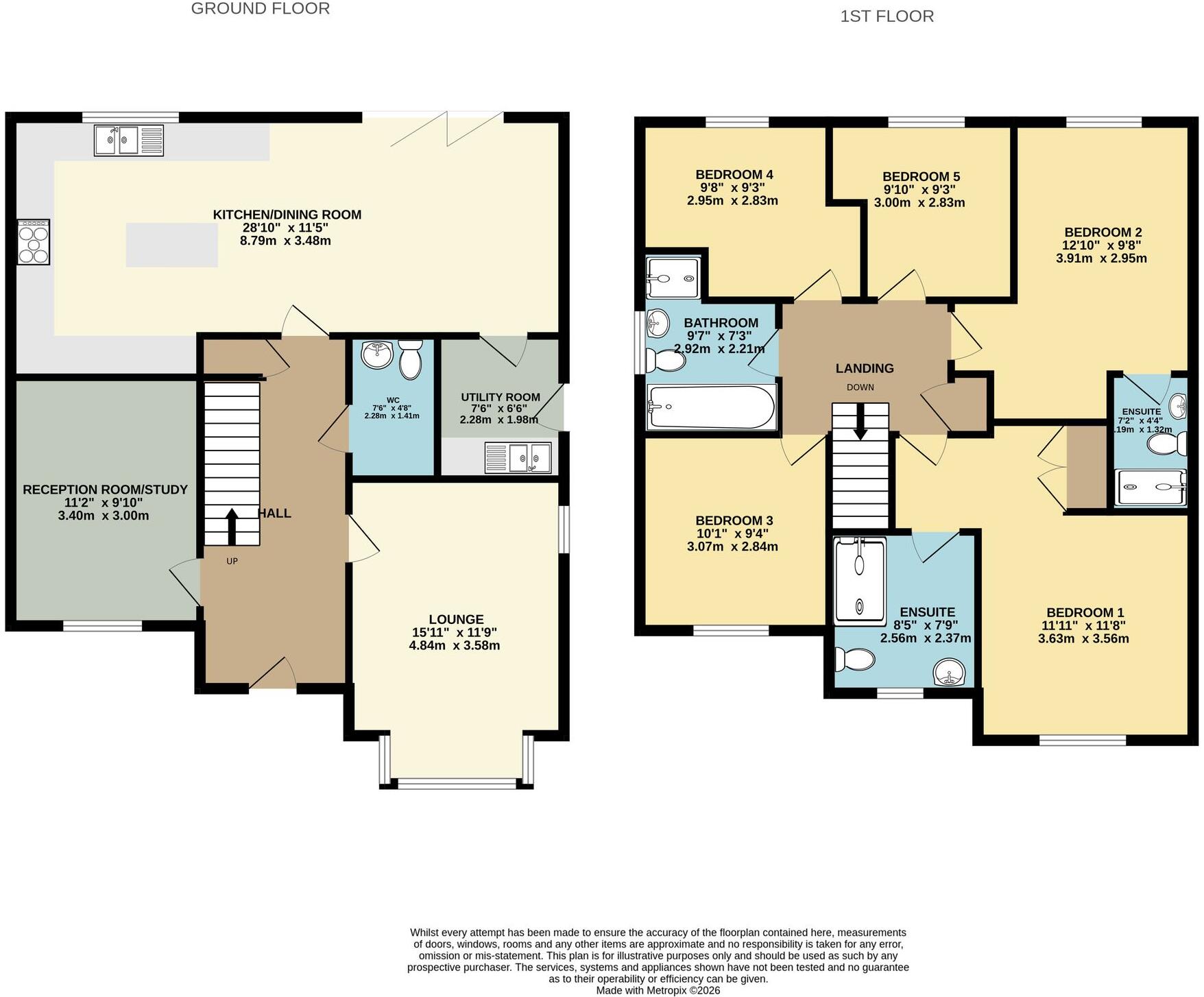 Fielders View, Wellington, TF1 floorplan