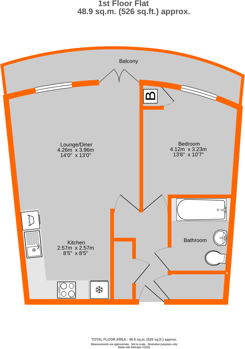 5 Jefferson Place, Bromley, BR2 floorplan