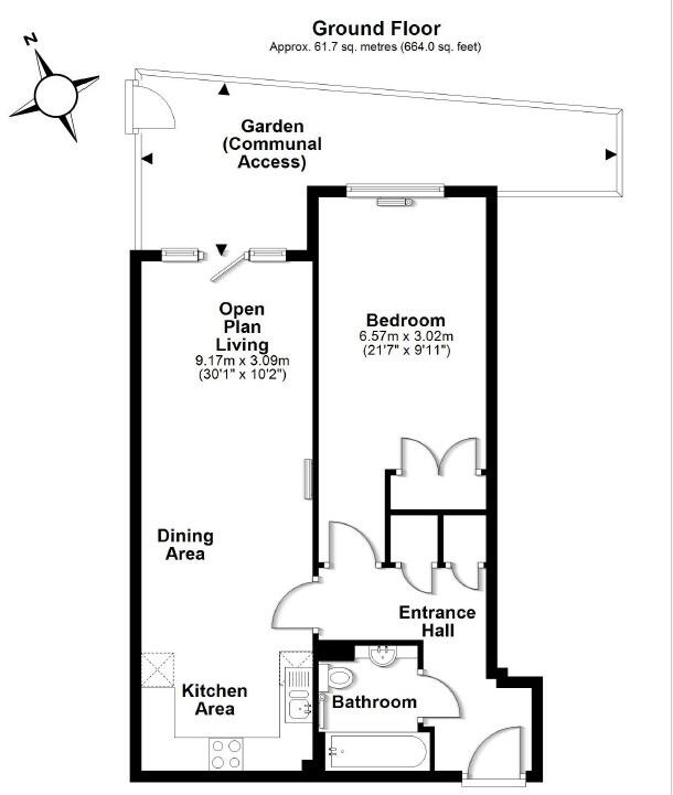 Elmwood Avenue, Feltham, Middlesex, TW13 floorplan