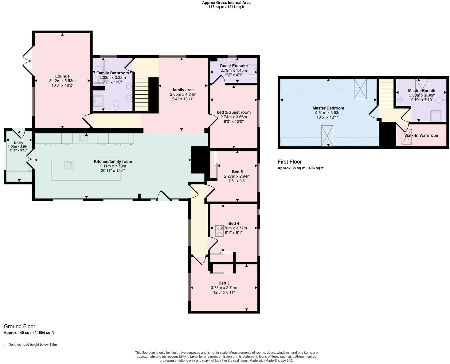Craig Y Castell Lodge, Allt Y Graig, Dyserth, Denbighshire LL18 6DE floorplan
