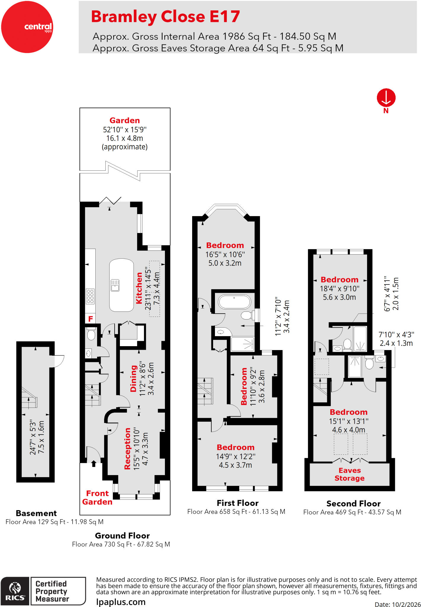Bramley Close, Walthamstow, London, E17 floorplan