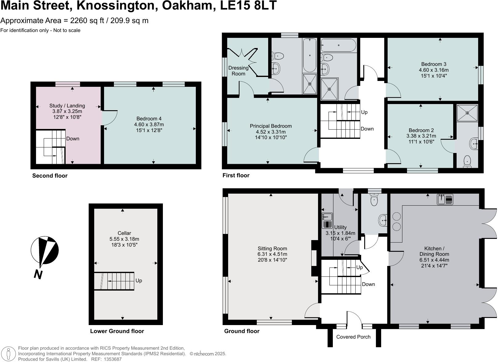 Main Street, Knossington, Oakham, Rutland, LE15 floorplan