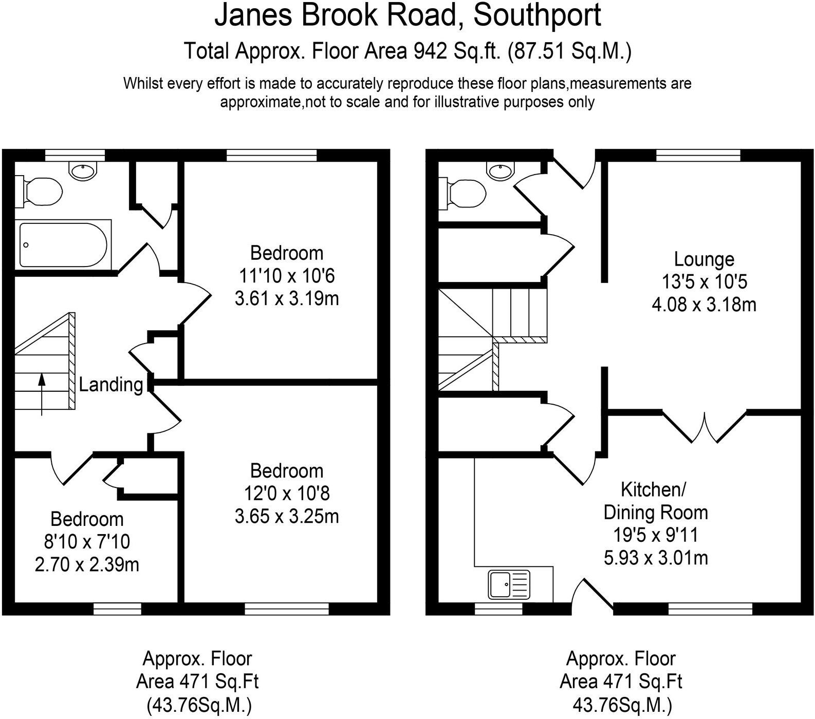 Janes Brook Road, Southport, PR8 floorplan