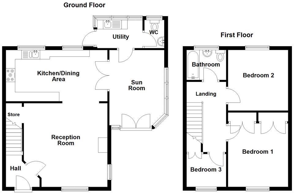 Heys Close, Rossendale floorplan