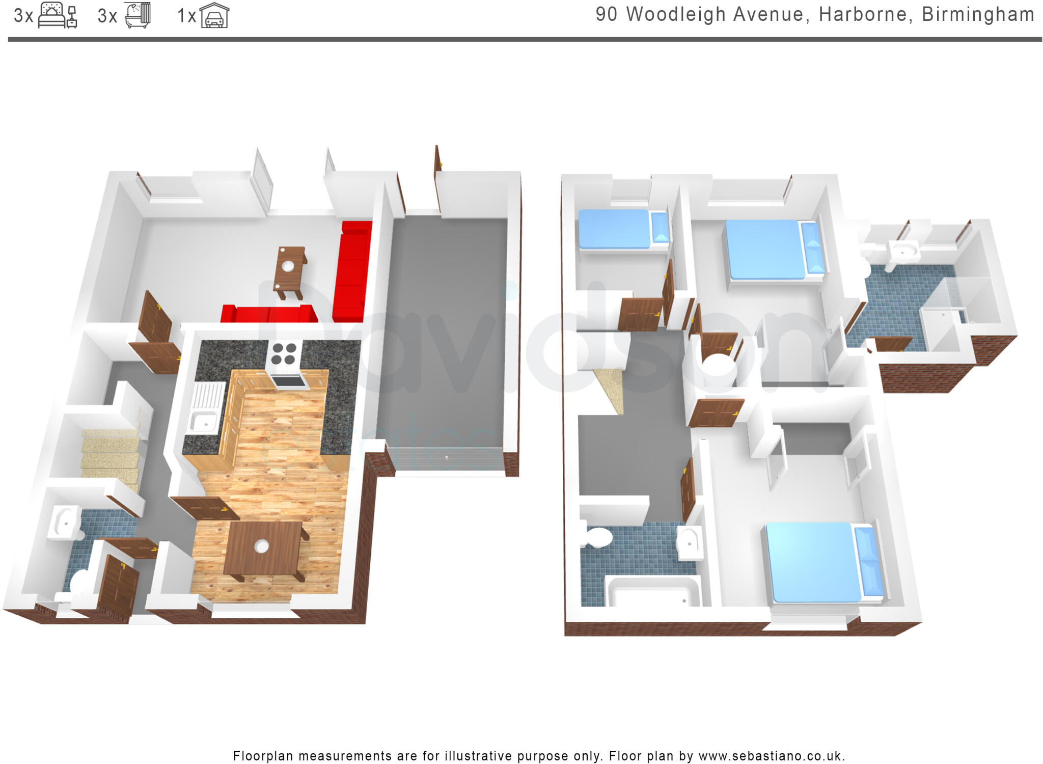 Woodleigh Avenue, Birmingham, West Midlands floorplan