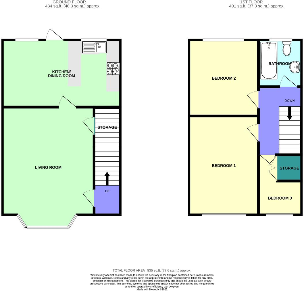 Bridge Wills Lane, Crossens, Southport, Merseyside, PR9 8NE floorplan