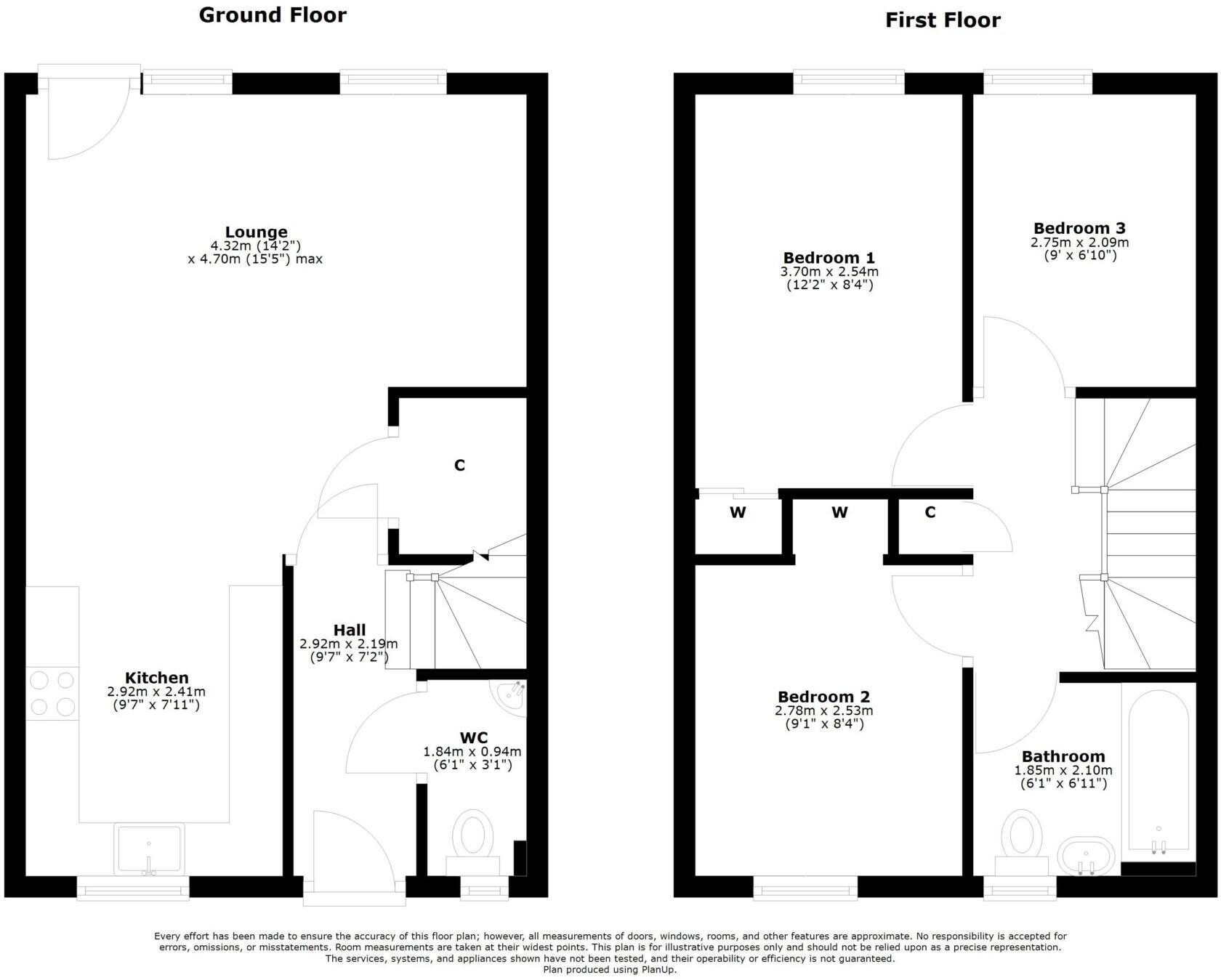 11 Noddleburn Meadow, Largs, KA30 8UD floorplan
