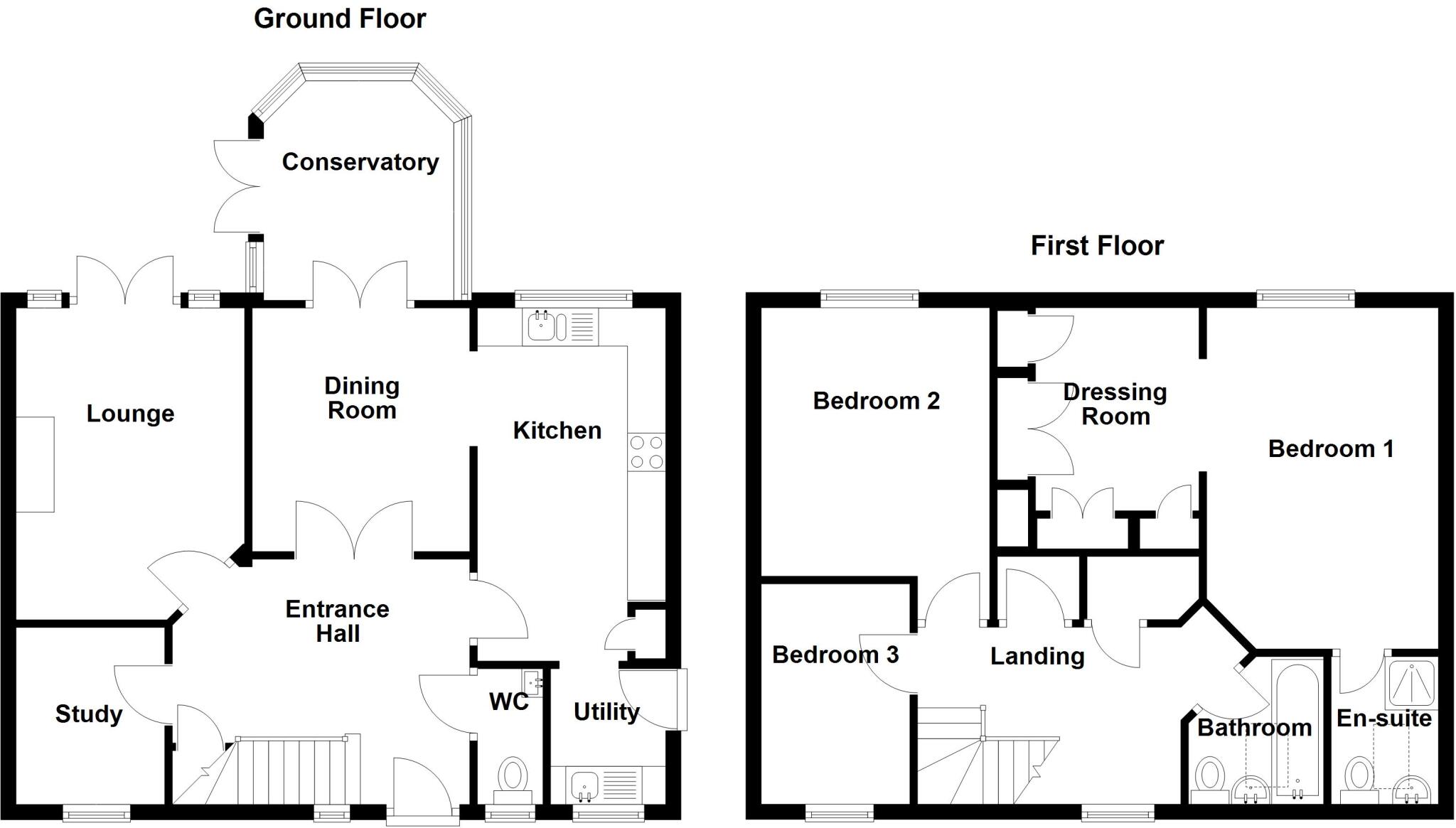 Brick Kiln Croft, Measham, DE12 floorplan