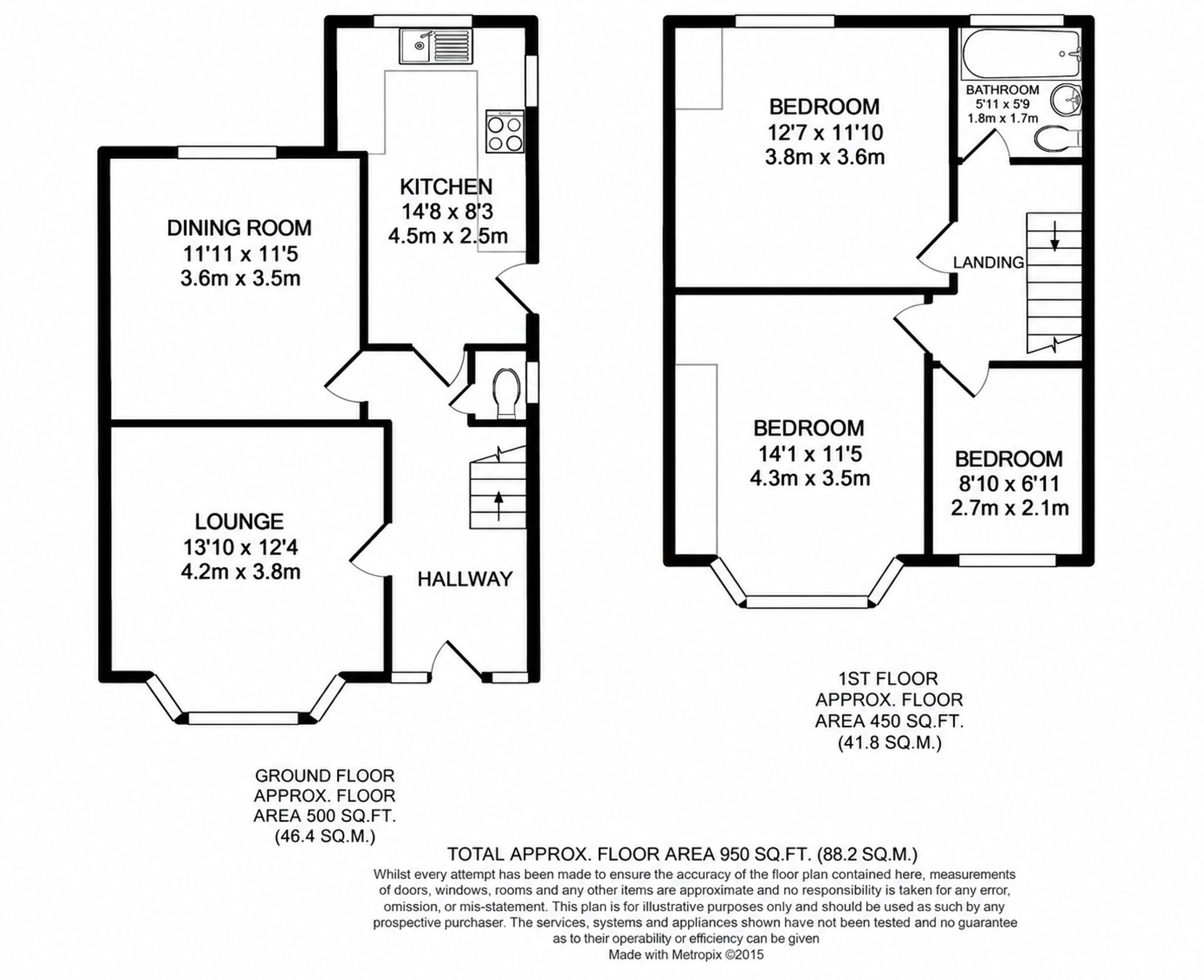 Davis Road, Poole, BH12 floorplan