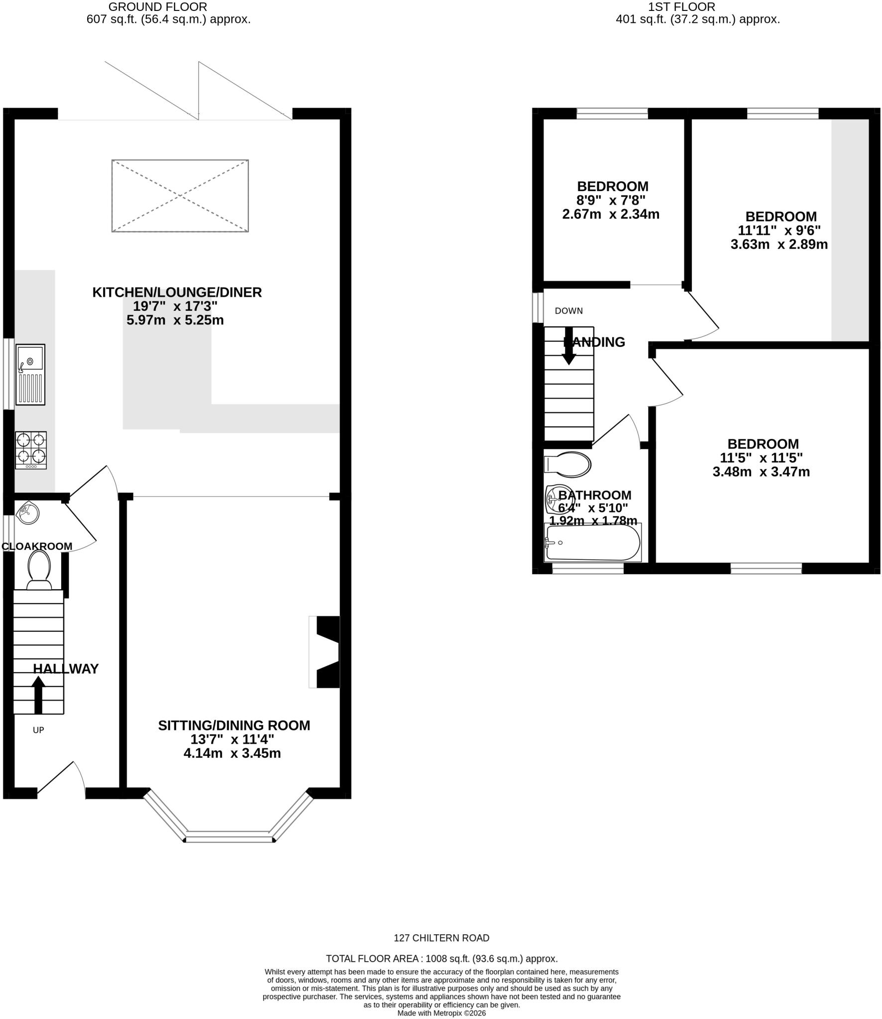 Chiltern Road, Dunstable, Bedfordshire, LU6 floorplan