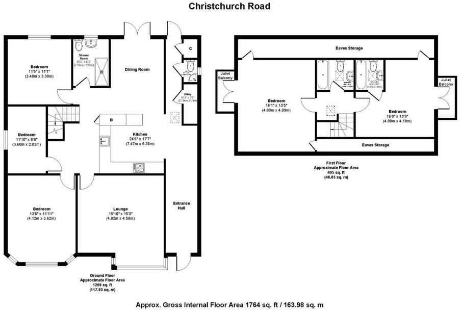 Christchurch Road, Ferndown, Dorset, BH22 floorplan