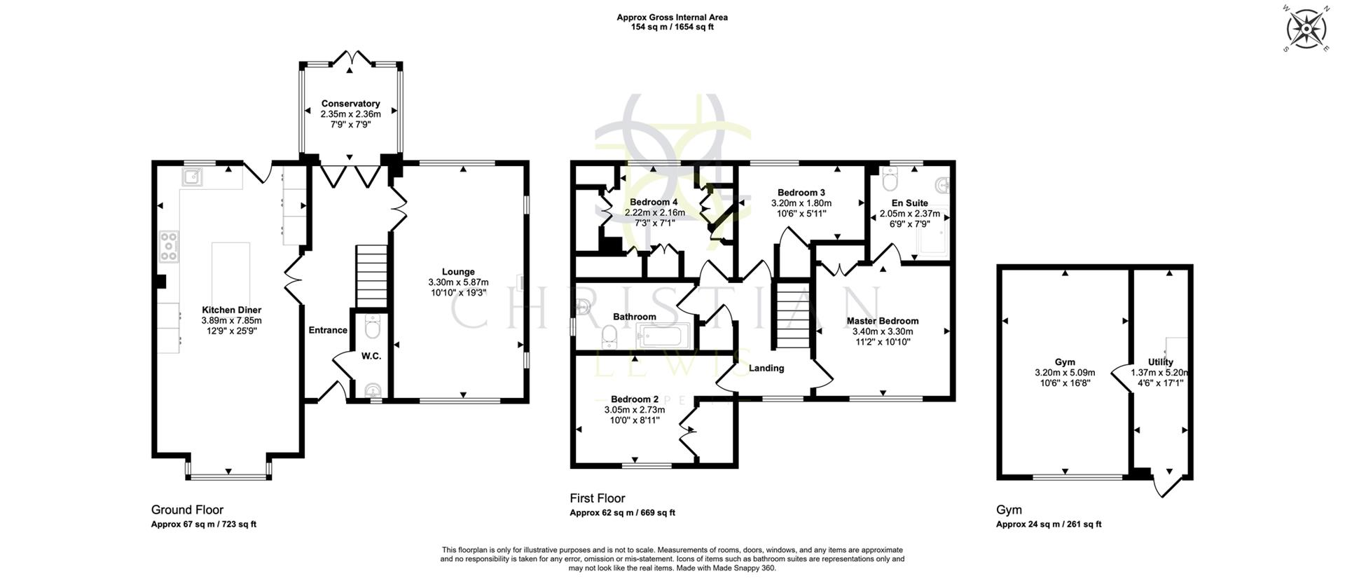 Clyde Avenue, Evesham floorplan