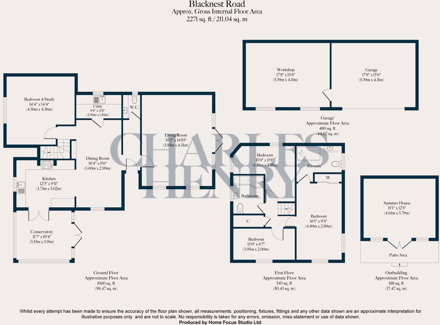Blacknest Road, Bentley, GU34 4PT floorplan