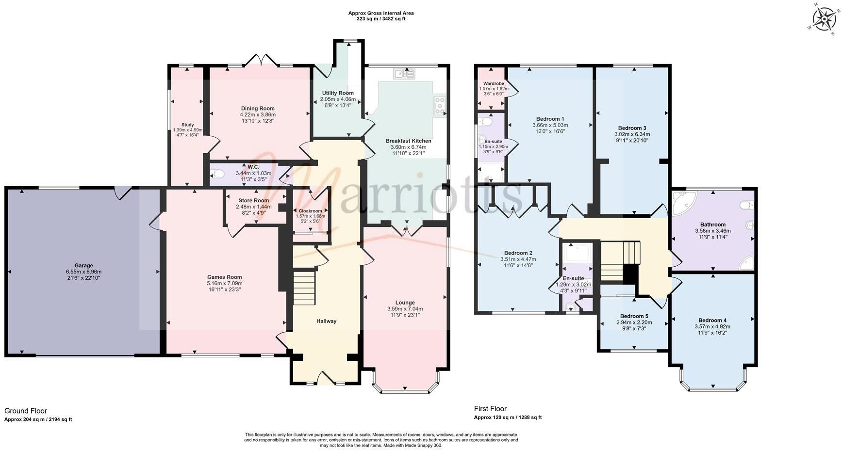 Middlebeck Drive, Arnold, Nottingham floorplan