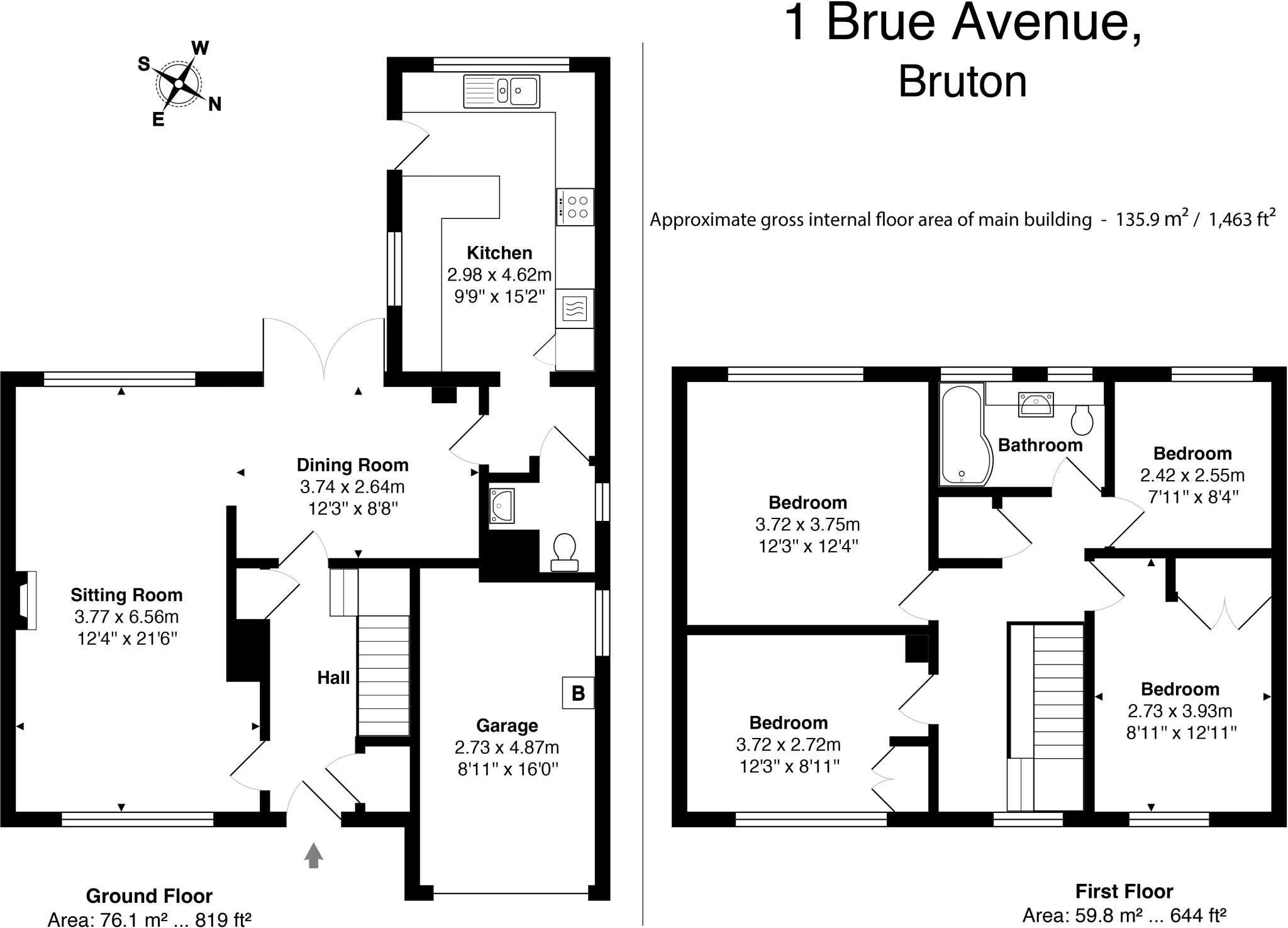 A spacious family home in Bruton floorplan