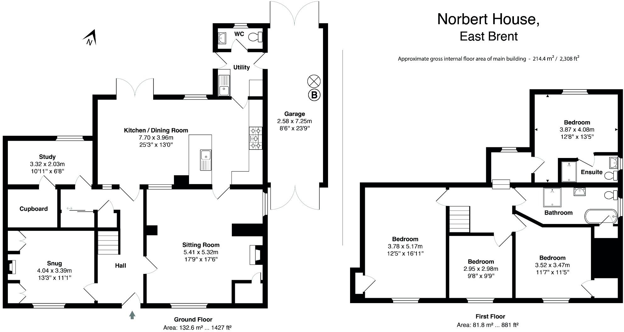 East Brent, central village location floorplan