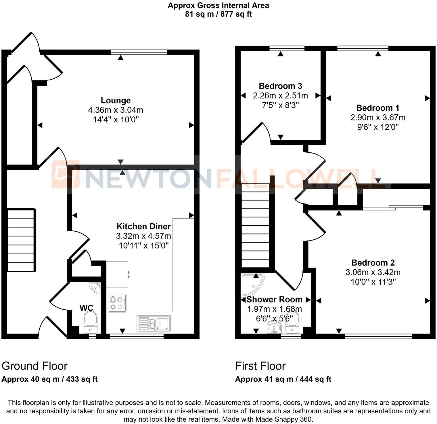 Welbourne, Werrington, Peterborough, PE4 floorplan