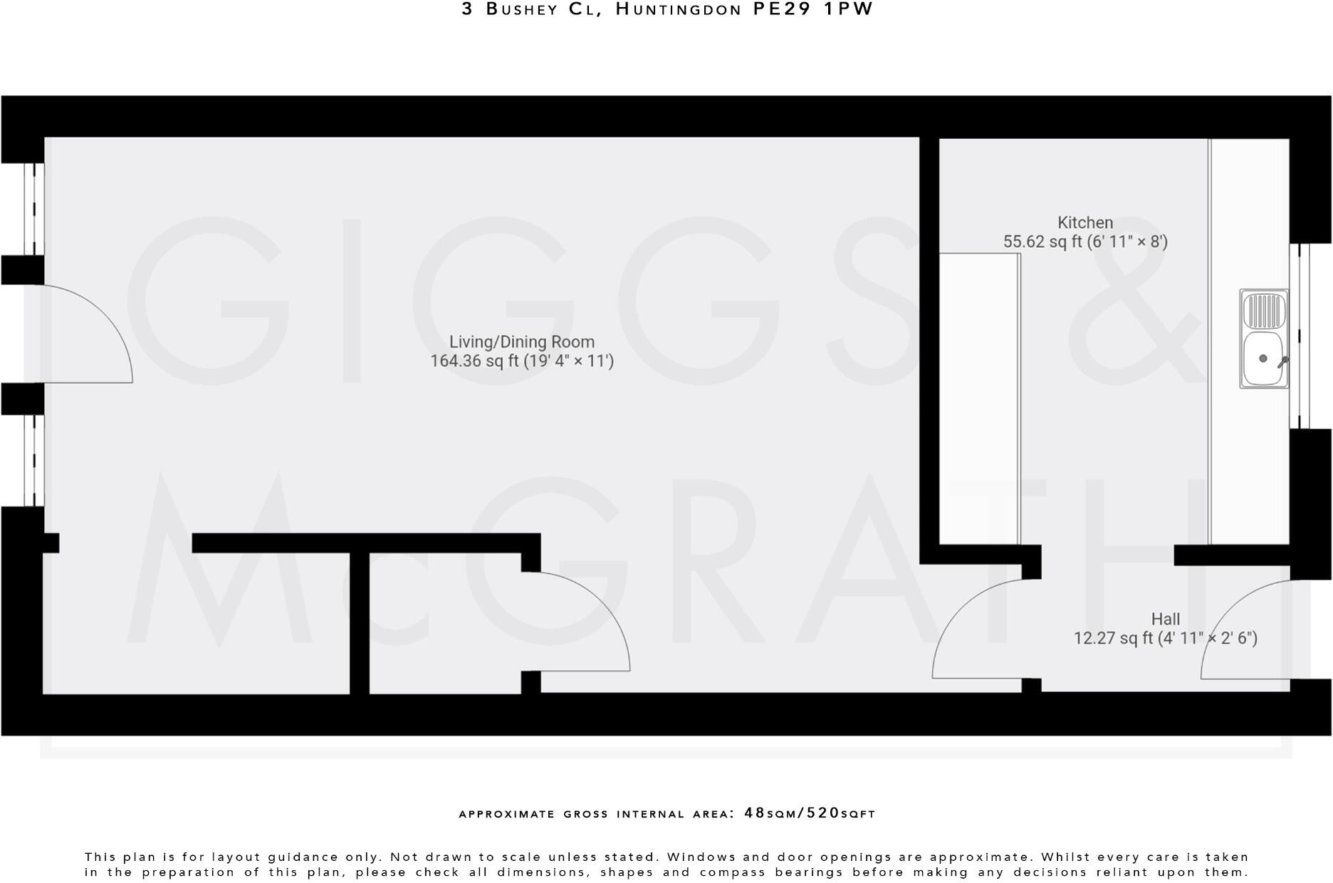 Bushey Close, Huntingdon, Cambridgeshire, PE29 1PW floorplan