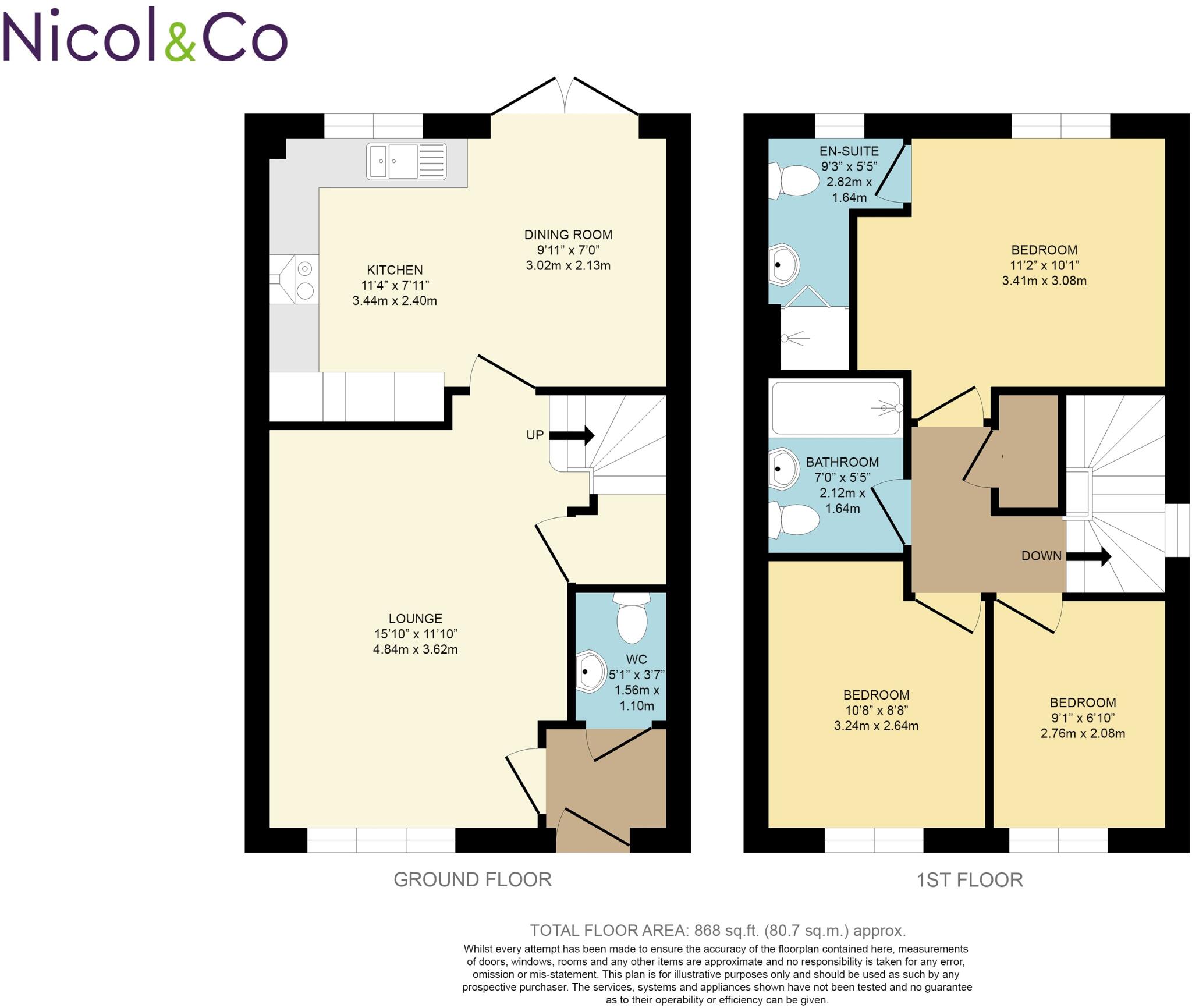 Raven Gardens, Droitwich Spa, Worcestershire, WR9 floorplan
