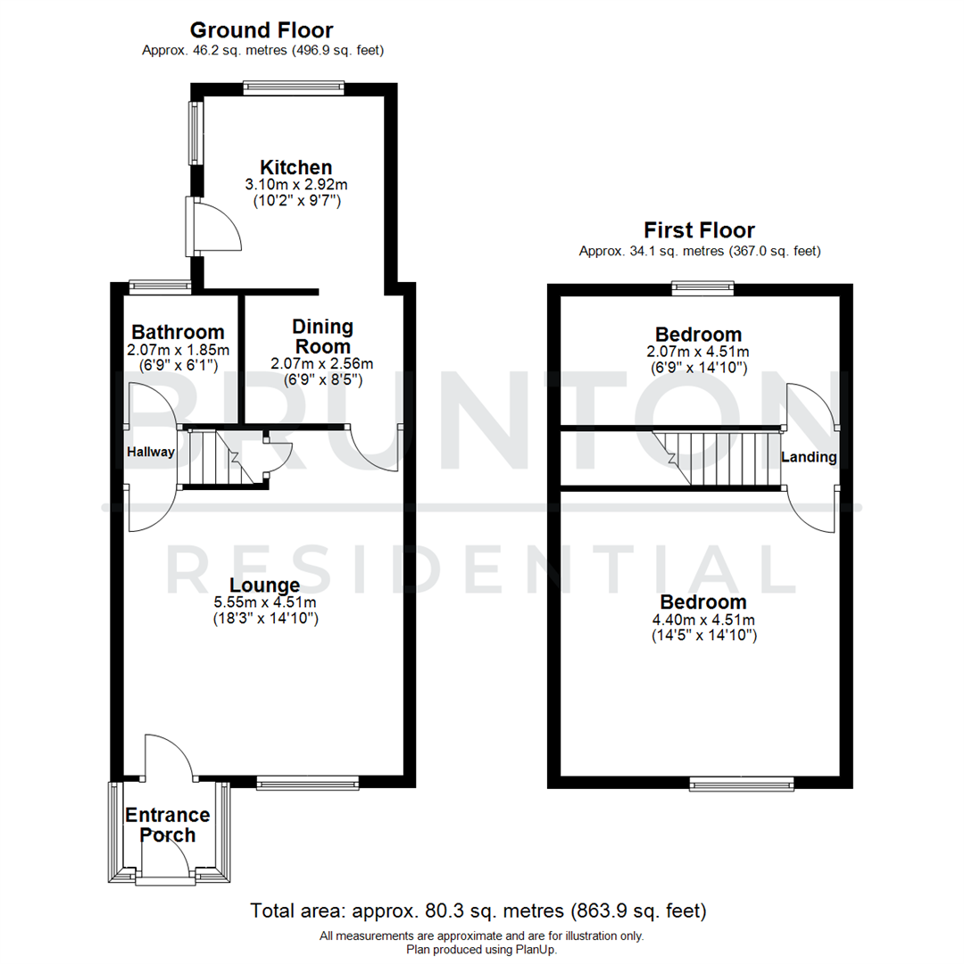 Queen Street, North Broomhill, Morpeth floorplan