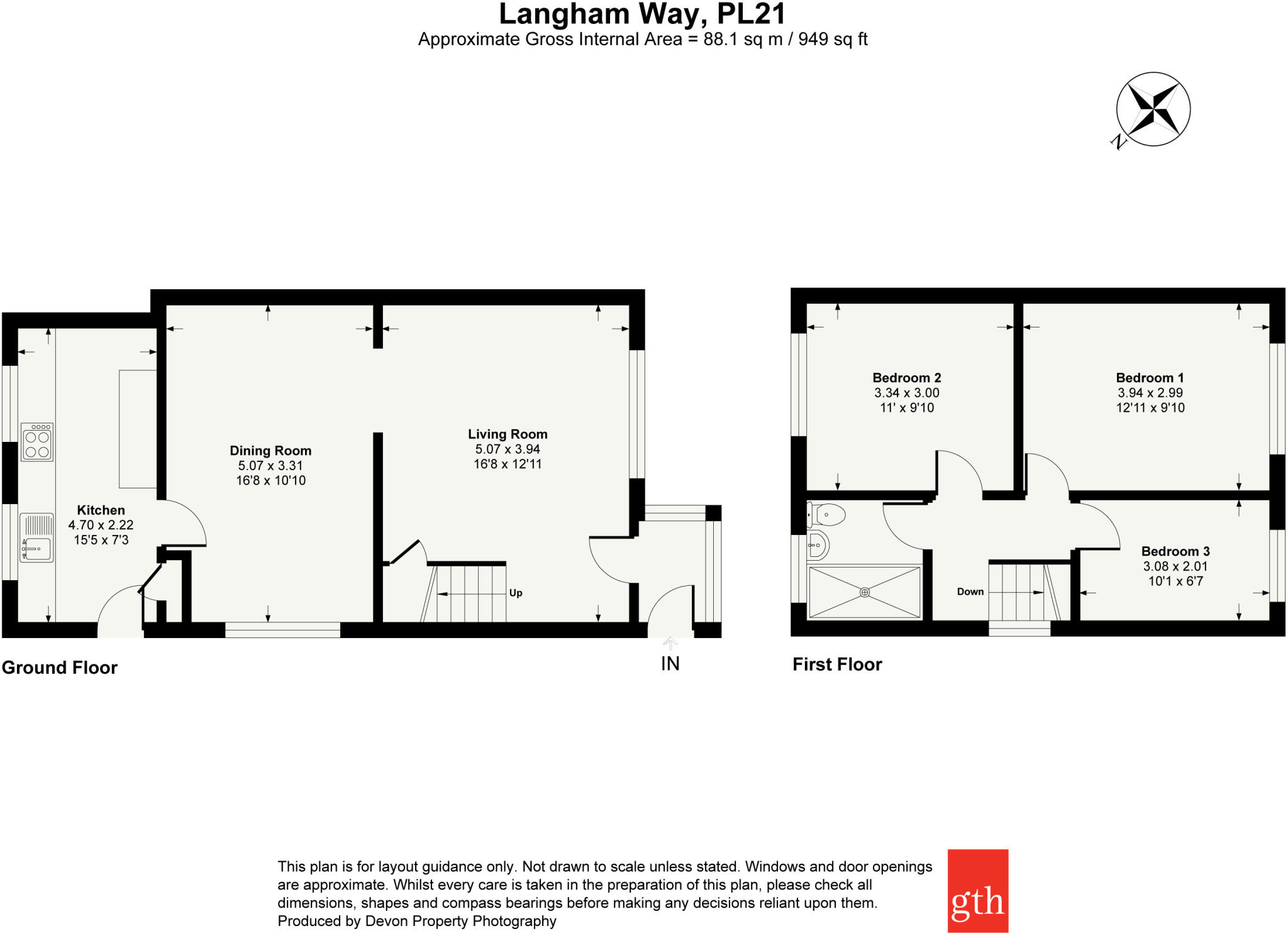 Langham Way, Ivybridge, Devon, PL21 floorplan