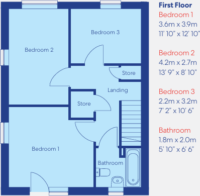 16 Graham Court, Durham, County Durham, DH7 floorplan