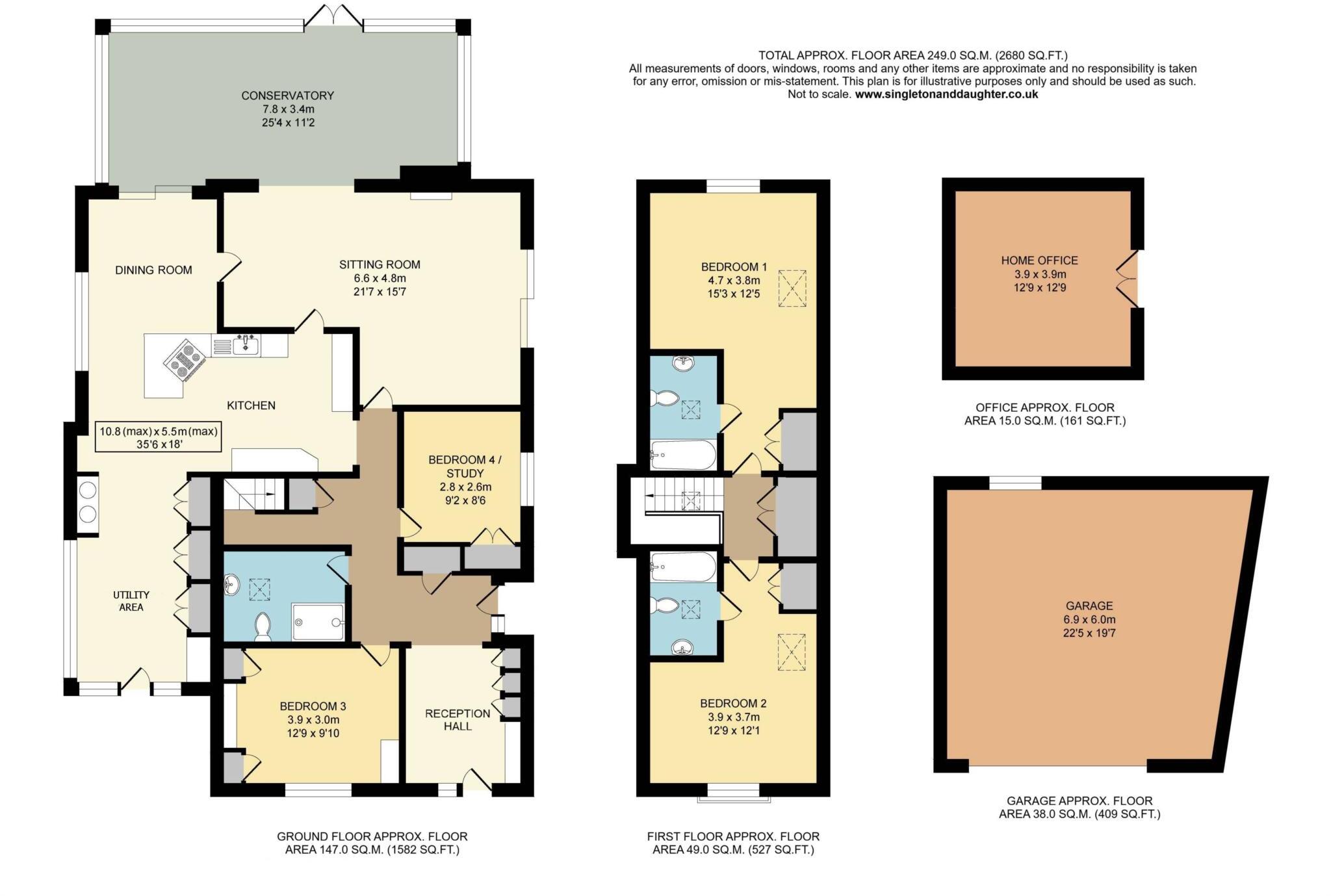 Whitchurch On Thames - Immaculate order throughout, walk to shops, restaurants & train station floorplan