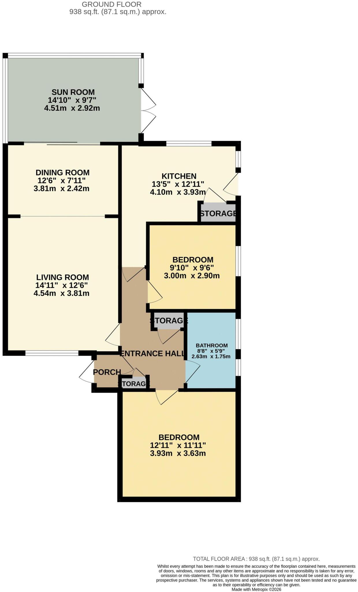 Burnham Drive, Bournemouth, BH8 floorplan