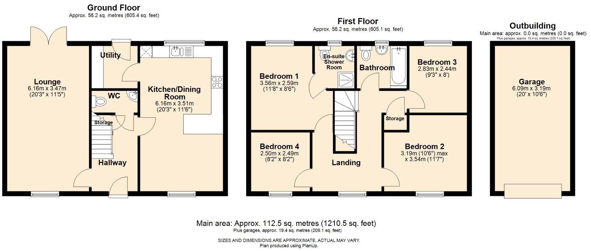 Rhodfa'r Celyn, Coity, Bridgend County Borough, CF35 6FL floorplan