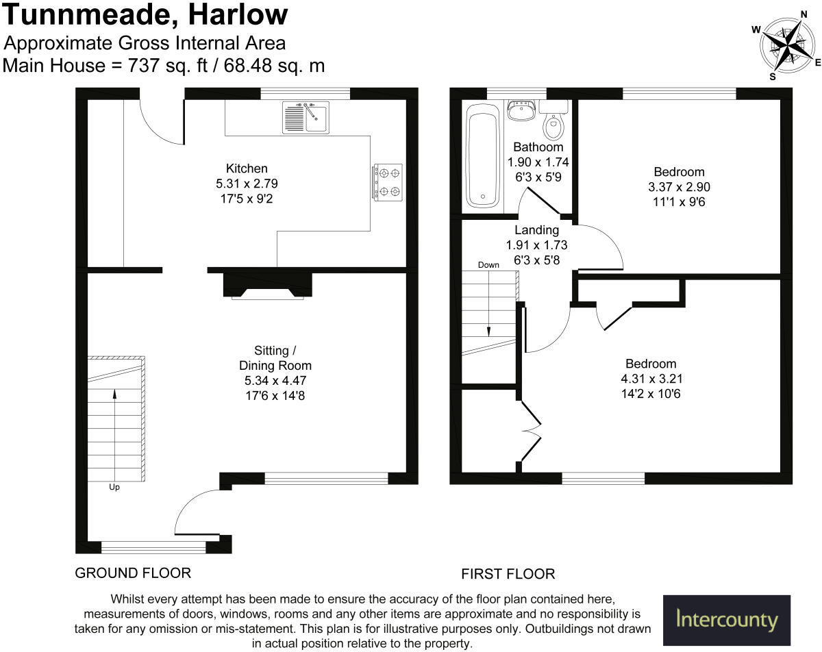 Tunnmeade, Harlow, Essex, CM20 floorplan