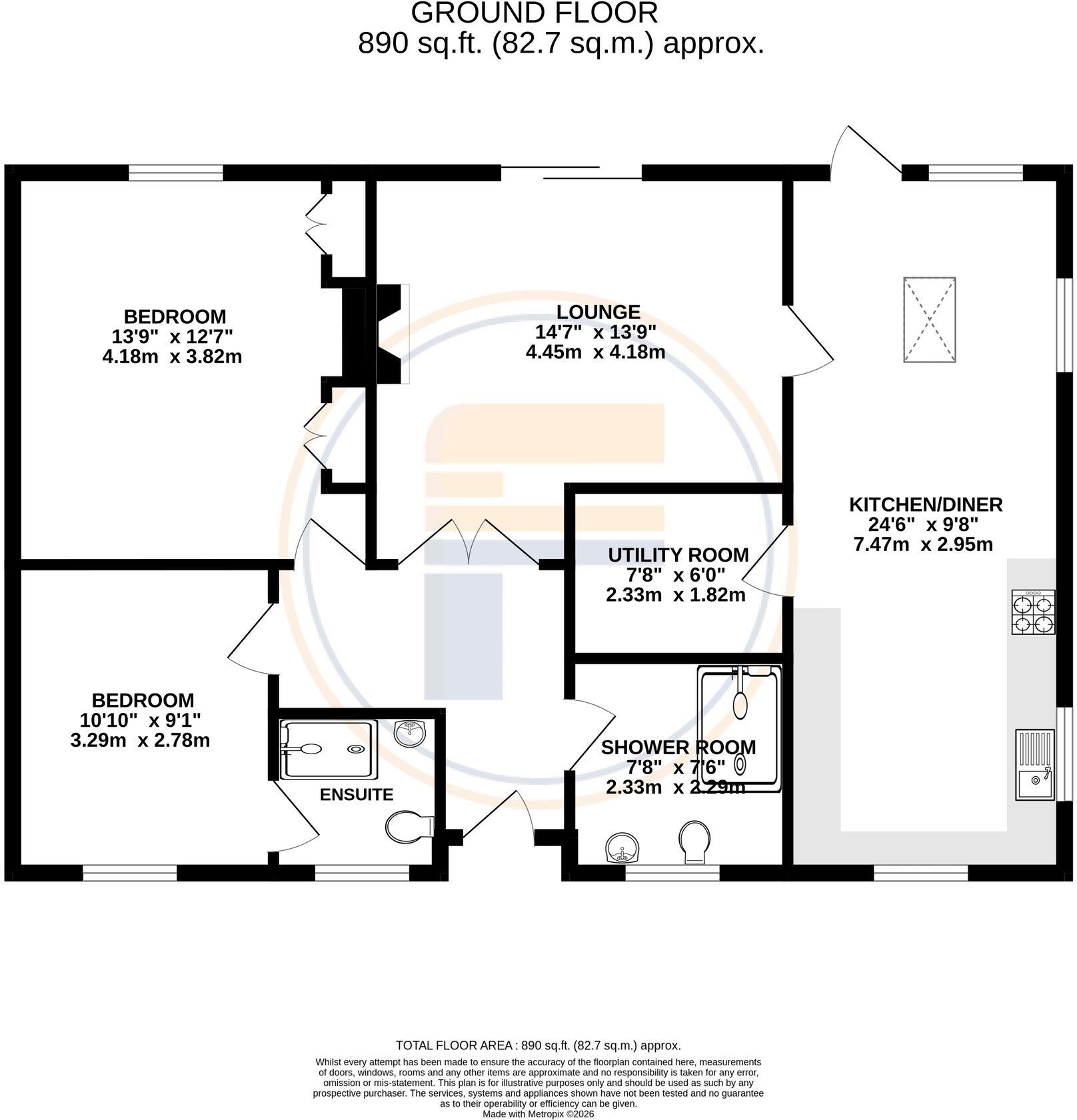 Gloucester Road, Bedford, MK42 floorplan