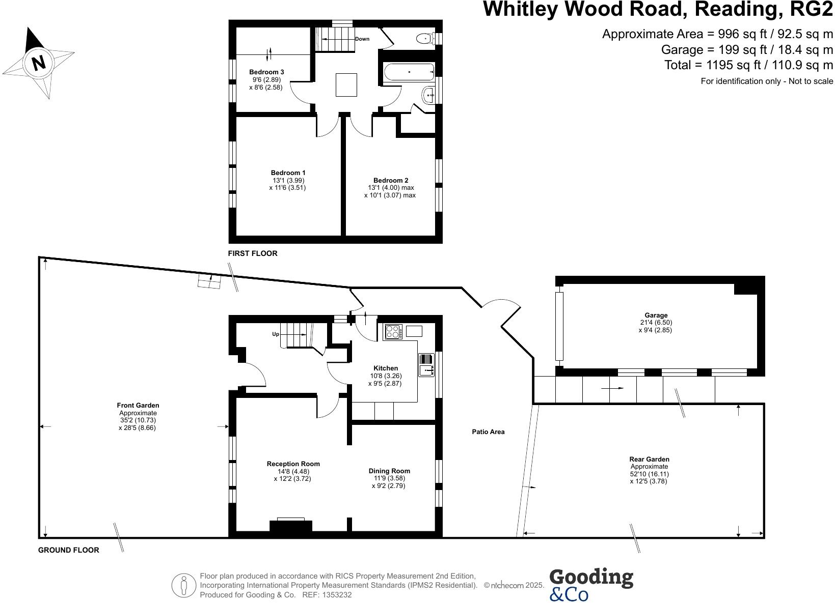Whitley Wood Road, Reading, RG2 floorplan