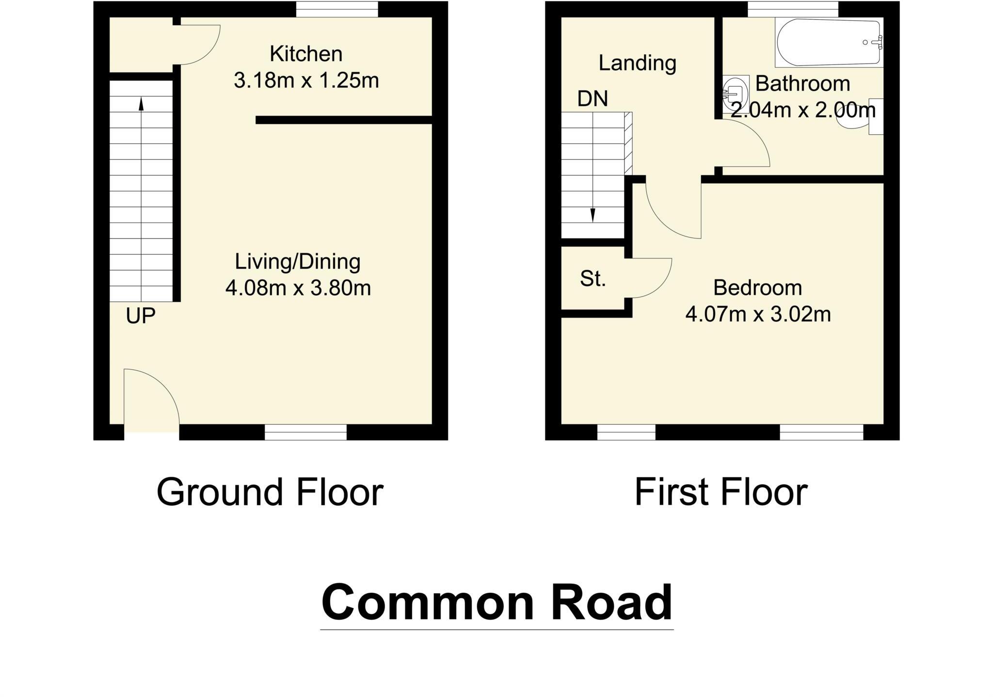 Common Road, Batley floorplan