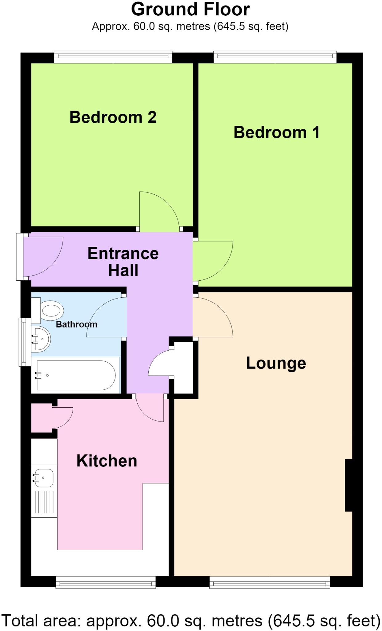 Broom Close, Tickhill, Doncaster, South Yorkshire, DN11 floorplan